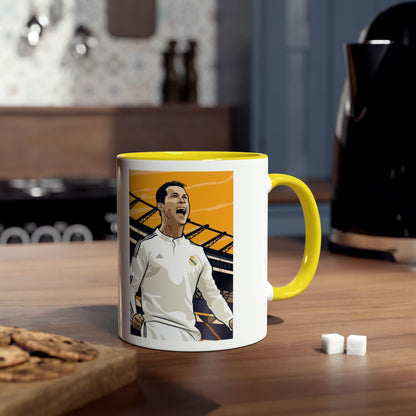 Mug Cristiano Ronaldo with motivation quote