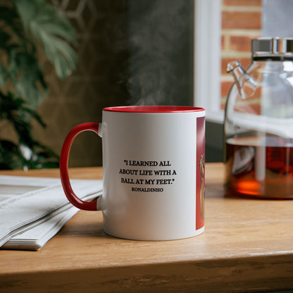 Mug Ronaldino with motivation quote