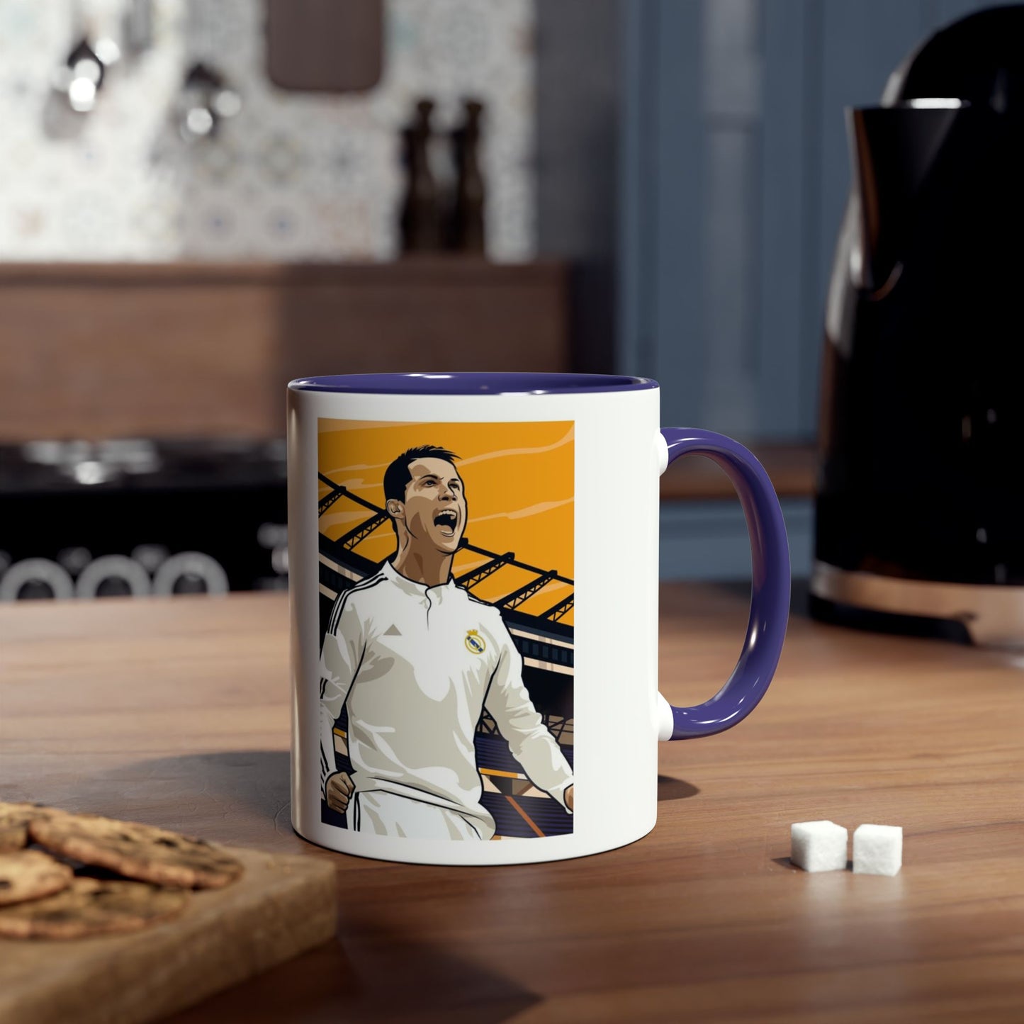 Mug Cristiano Ronaldo with motivation quote