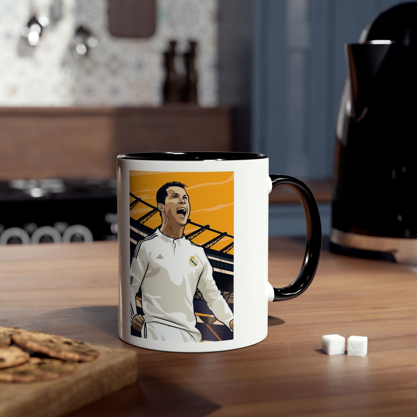 Mug Cristiano Ronaldo with motivation quote