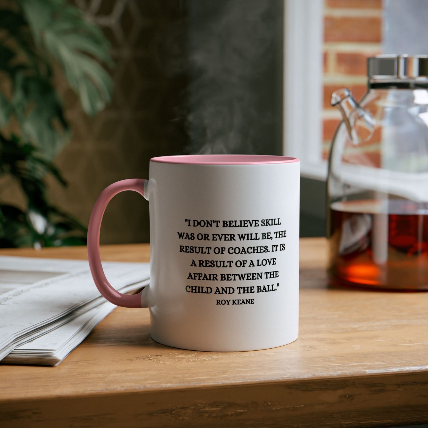 Mug Roy Keane with motivation quote