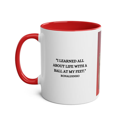 Mug Ronaldino with motivation quote