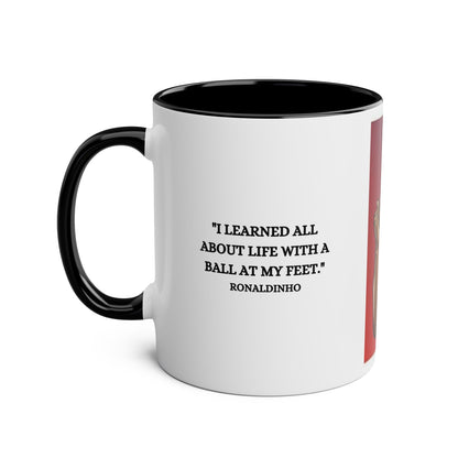 Mug Ronaldino with motivation quote