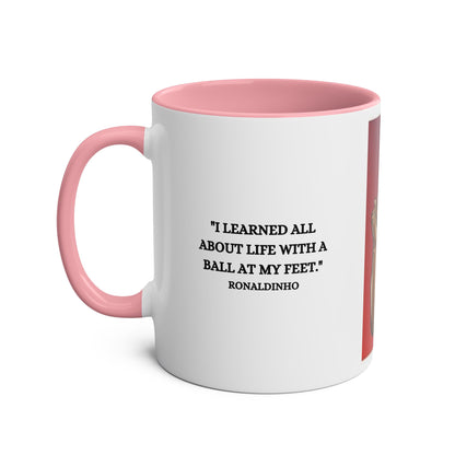 Mug Ronaldino with motivation quote