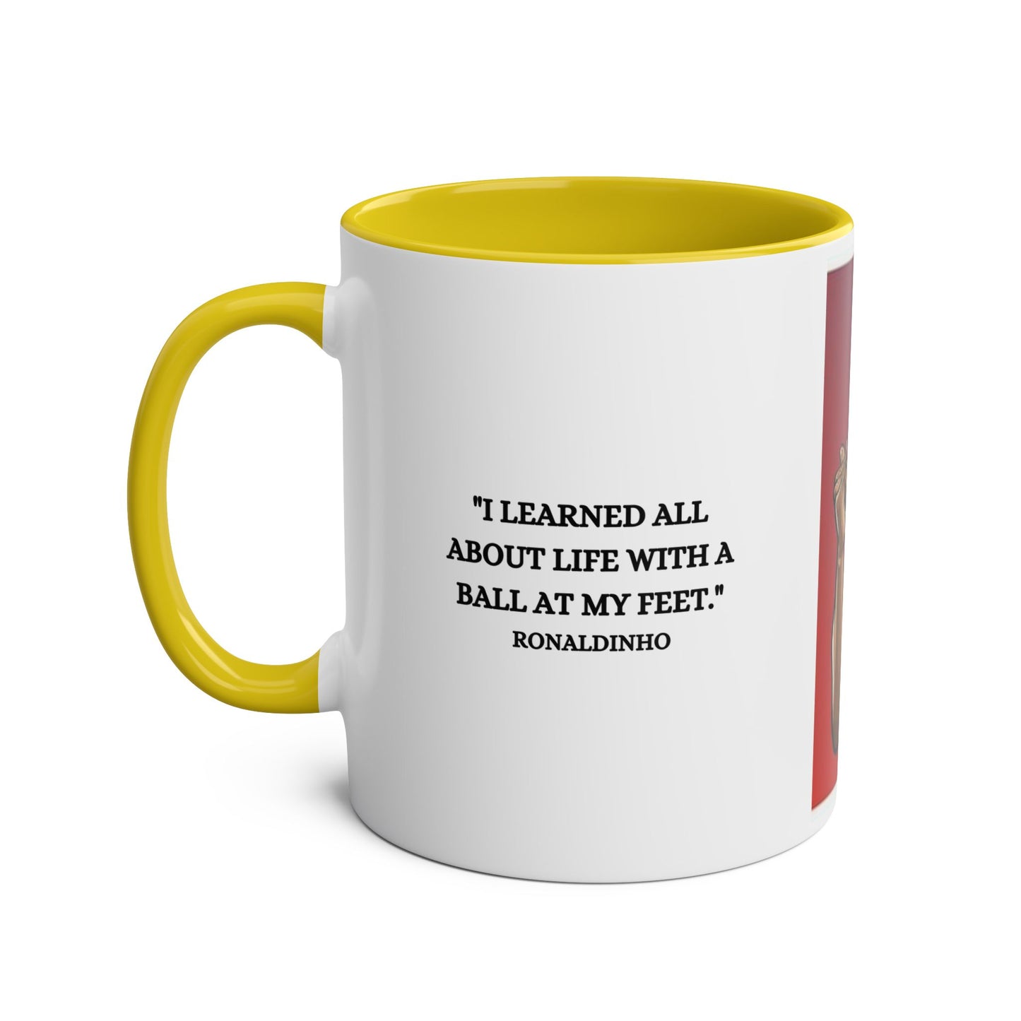 Mug Ronaldino with motivation quote