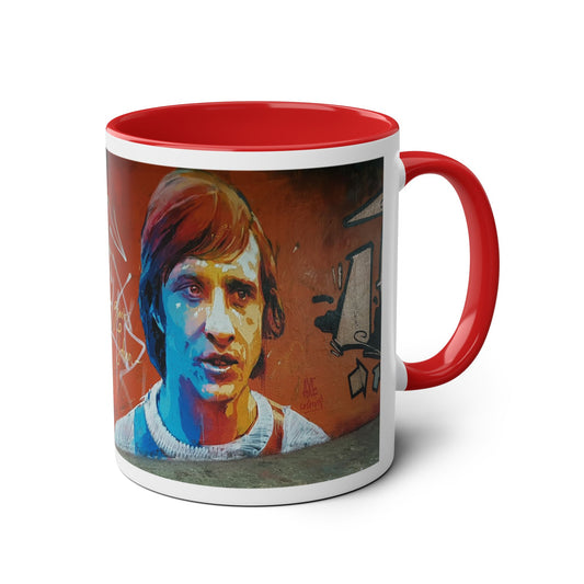 Mug Johan Cruyff with motivation quote