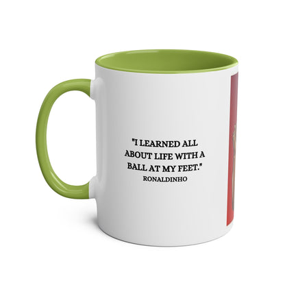 Mug Ronaldino with motivation quote